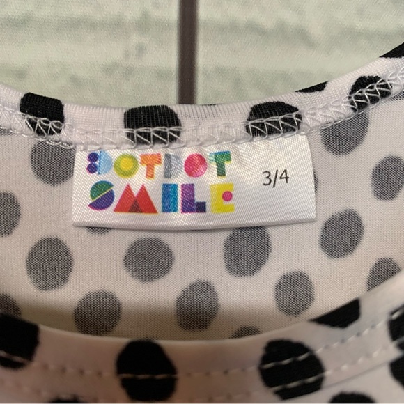 Dot Dot Smile Polka Dots Dress size 3/4 - Picture 3 of 4